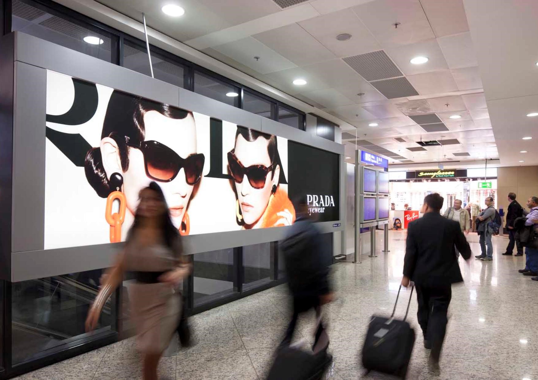 spazi pubblicitari in aeroporto a Francoforte