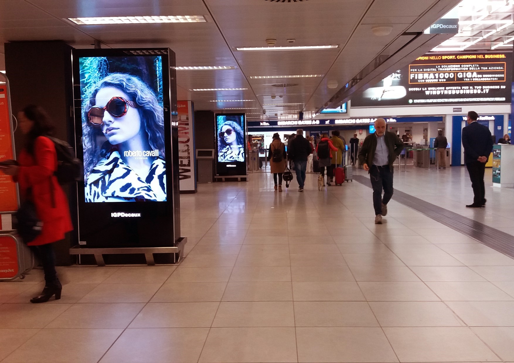 circuito digital negli aeroporti di Milano Linate e Malpensa