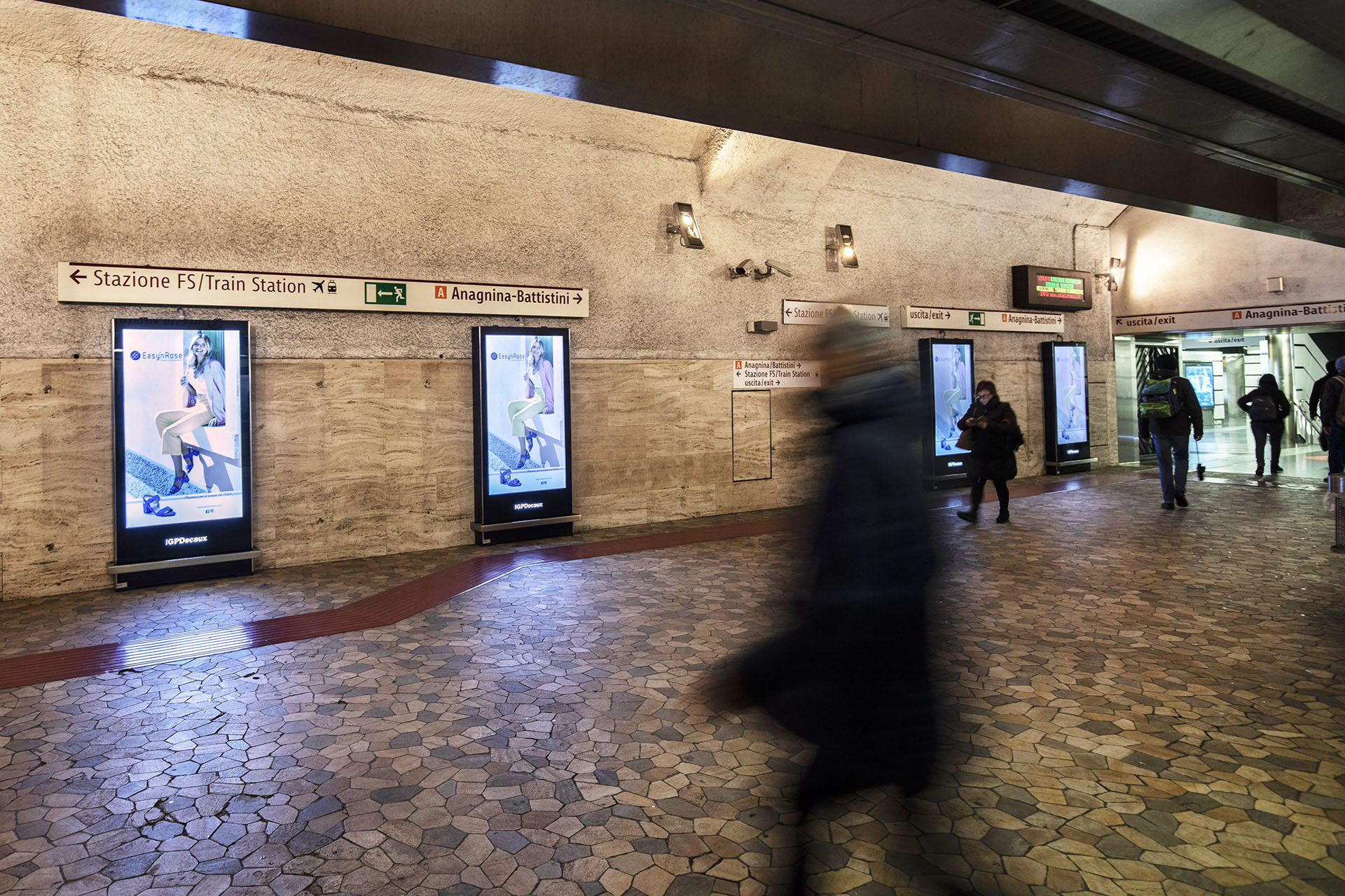 circuito pubblicitario metro Roma