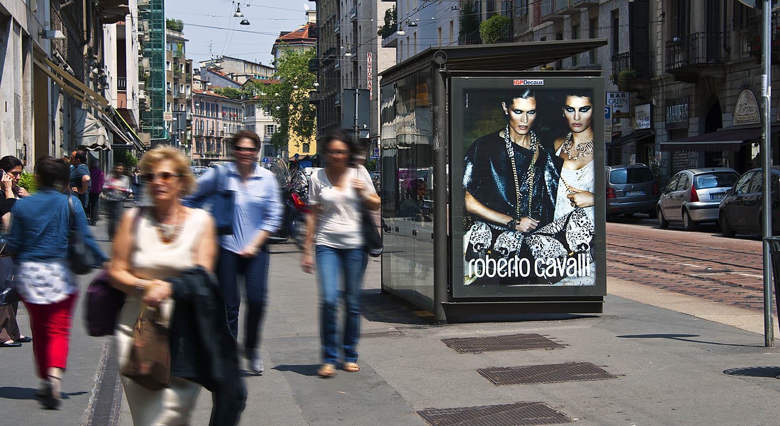 circuito pubblicitario pensiline in città a Milano